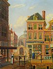 A Capriccio View in Amsterdam by Jan Hendrik Verheijen